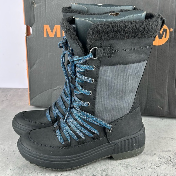 Merrell Haven Boots Women’s Tall Lace Polar Waterproof Size 5 New In Box - Picture 1 of 6